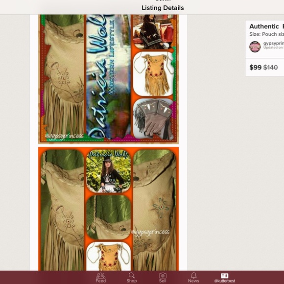 Authentic Patricia Wolf bag##SOLD## - Picture 2 of 2